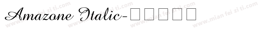 Amazone Italic字体转换
